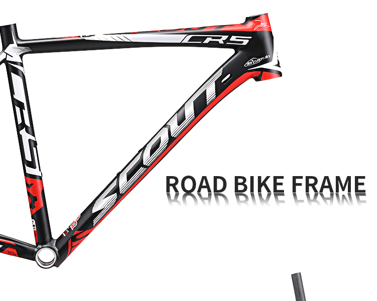 Carbon fiber road bike alloy frame