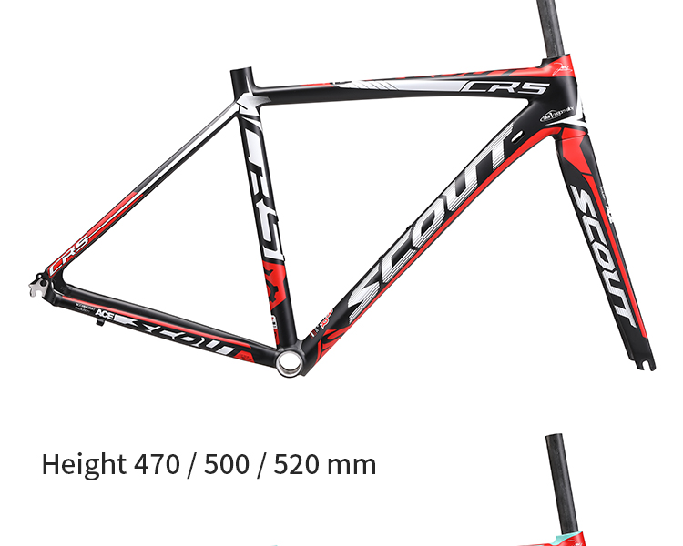 Carbon fiber road bike alloy frame