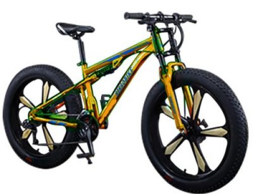 Suspension high speed fat tire mountain bike